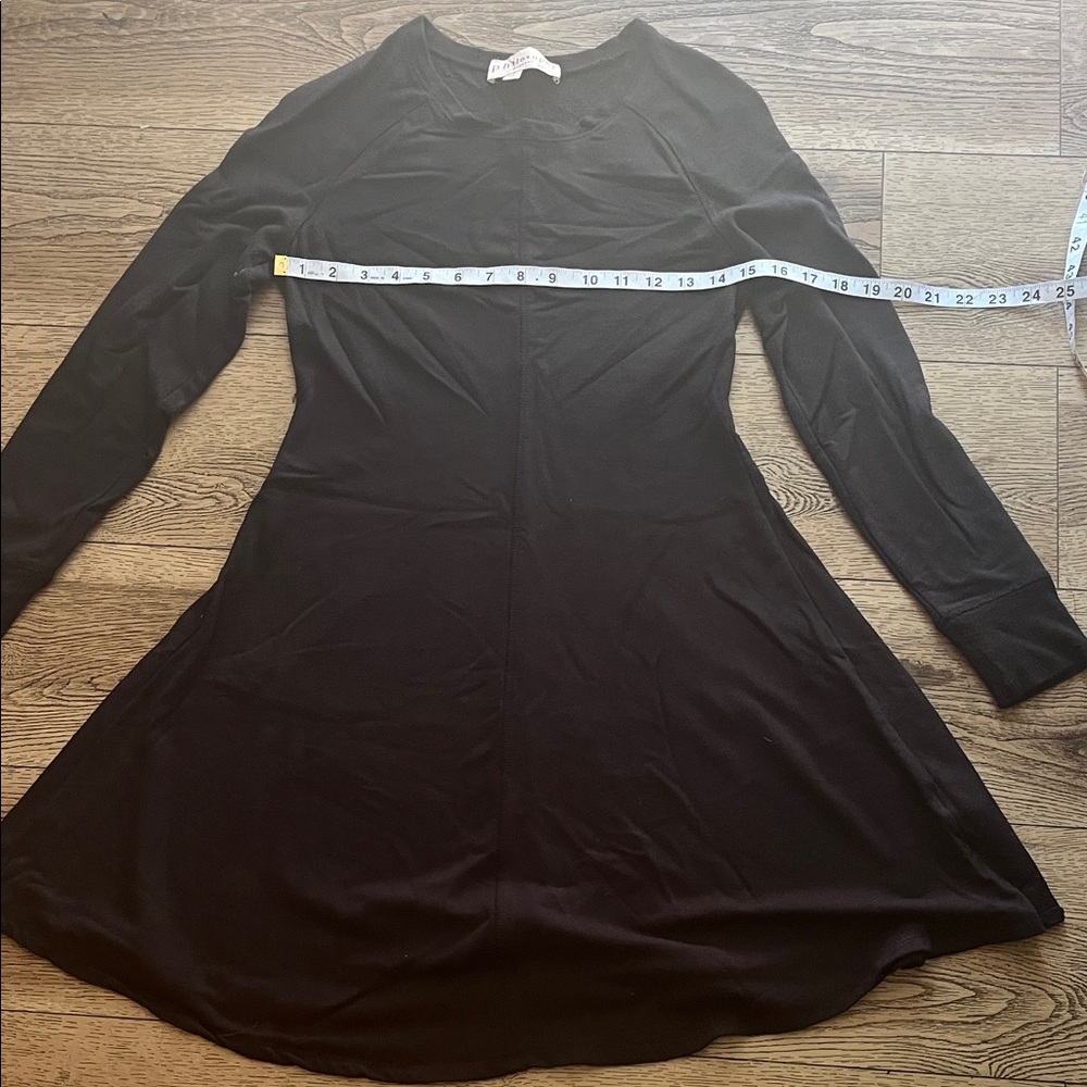 Philosophy Black Long Sleeve Dress cotton lined fleece. Heavy weight